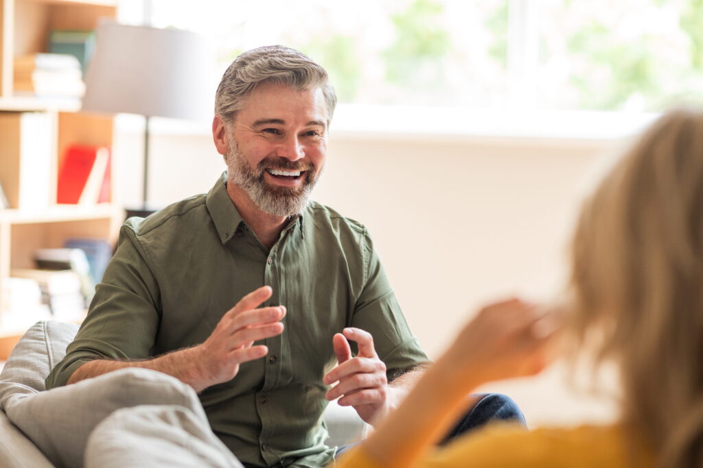 A man finds a healing path forward from alcohol dependency through evening IOP in Alpharetta, GA.